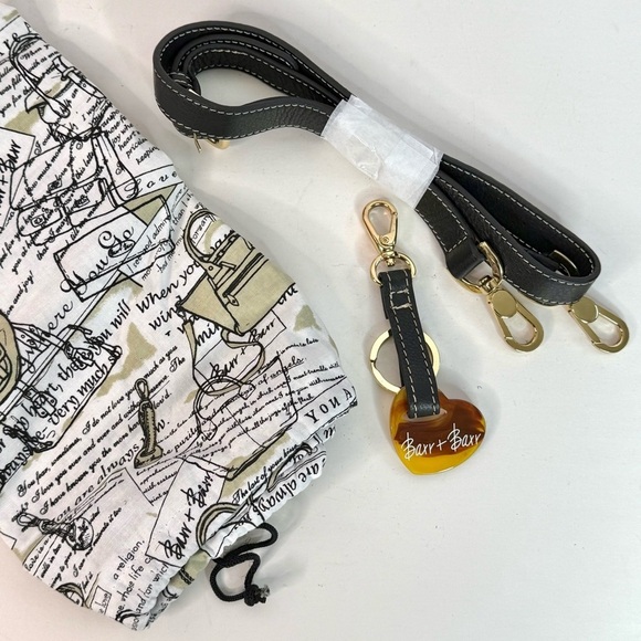 BARR + BARR Black Pebbled Leather White Stitching Large Doctor Bag Satchel NWOT - Picture 5 of 15